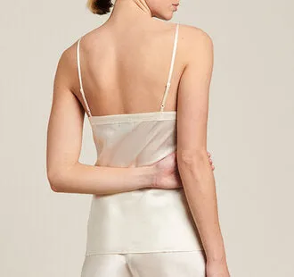 Ginia Silk Cami - Cream