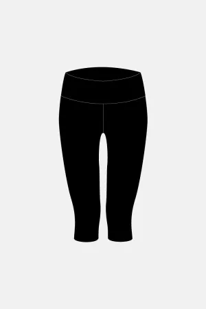 Girls Black 3/4 Tights