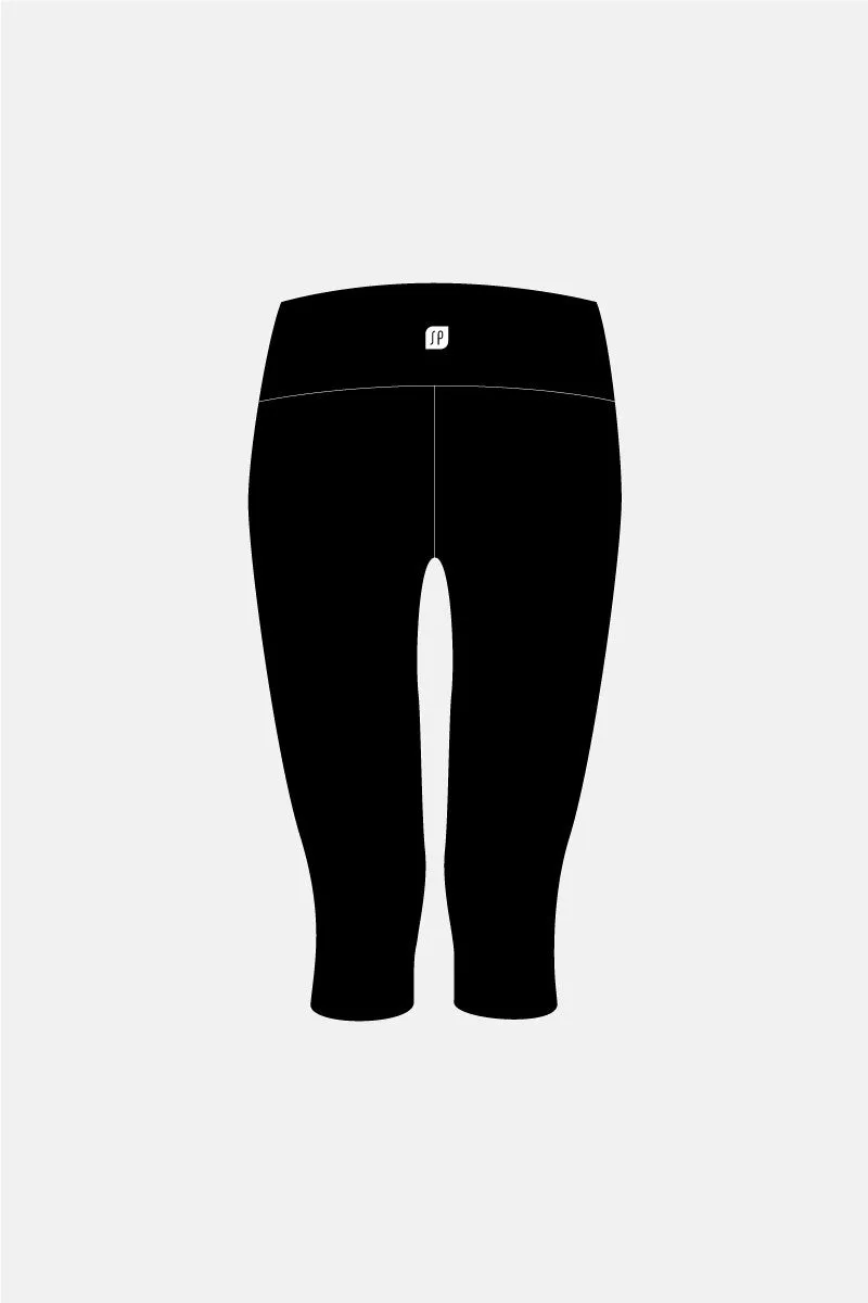 Girls Black 3/4 Tights