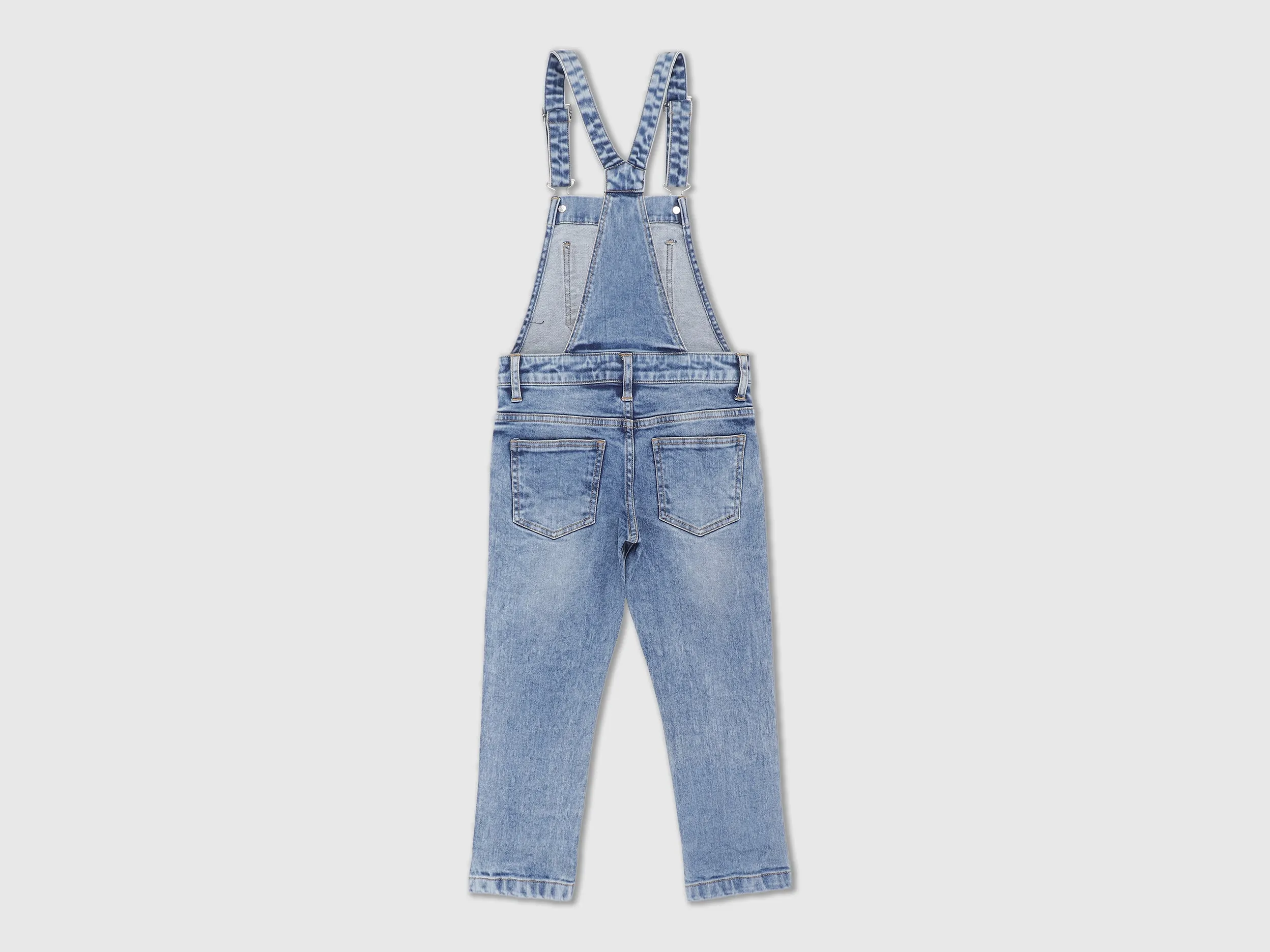 Girls Blue Denim Dungaree