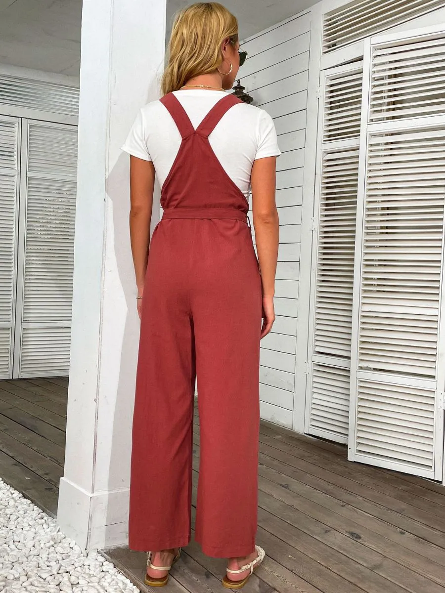 Halley Overalls - Ruby
