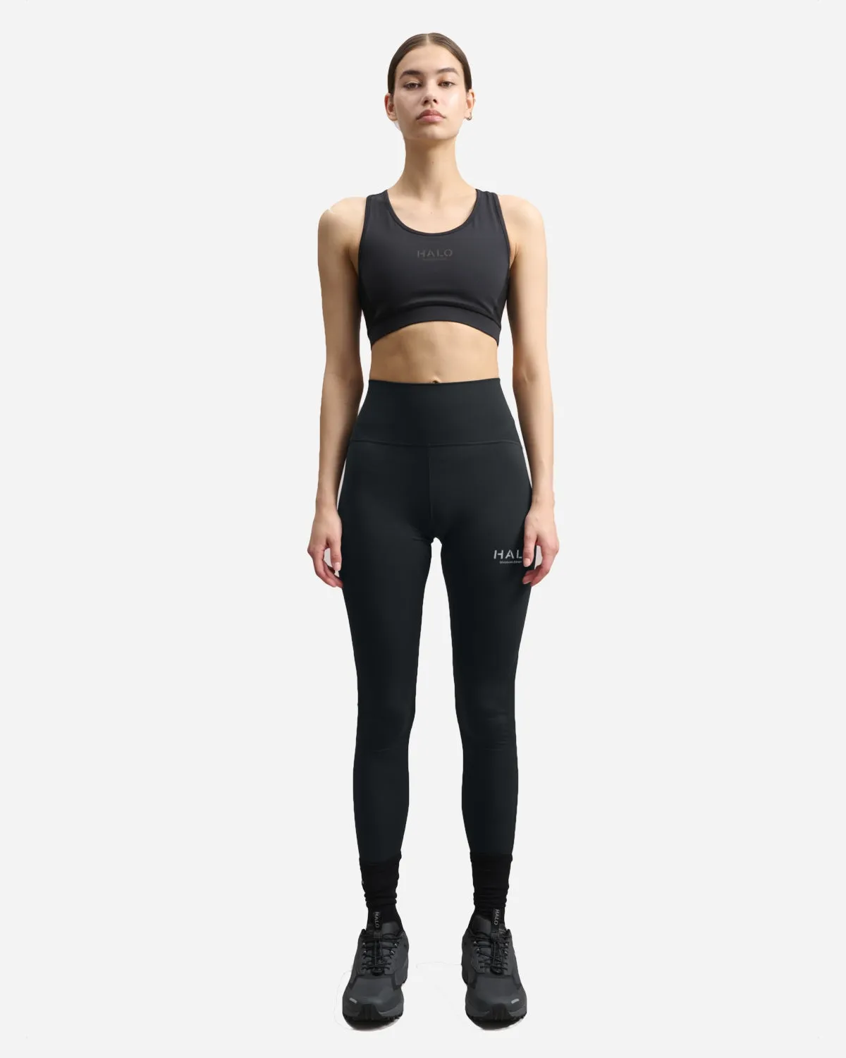 HALO Womens Highrise Tights - Black