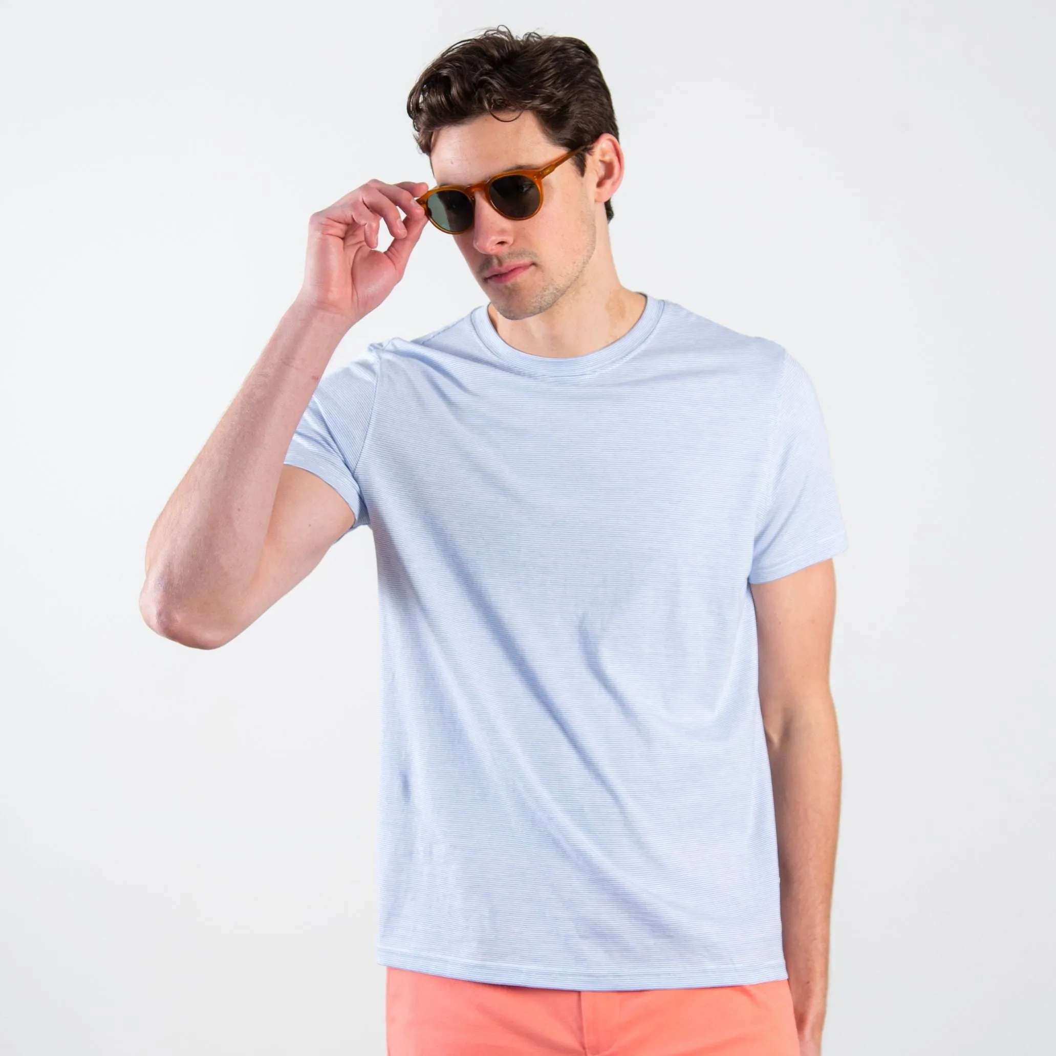 Hampton Pima Cotton Striped Tee
