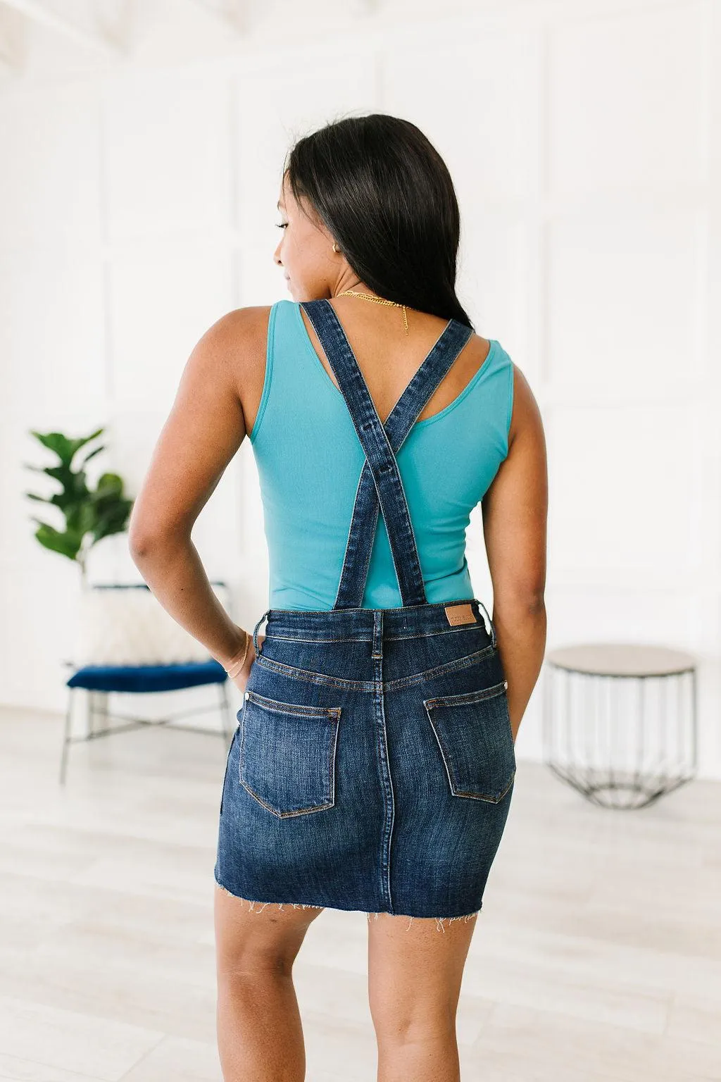 Hazel Blues® |  Agnes Denim Overall Dress
