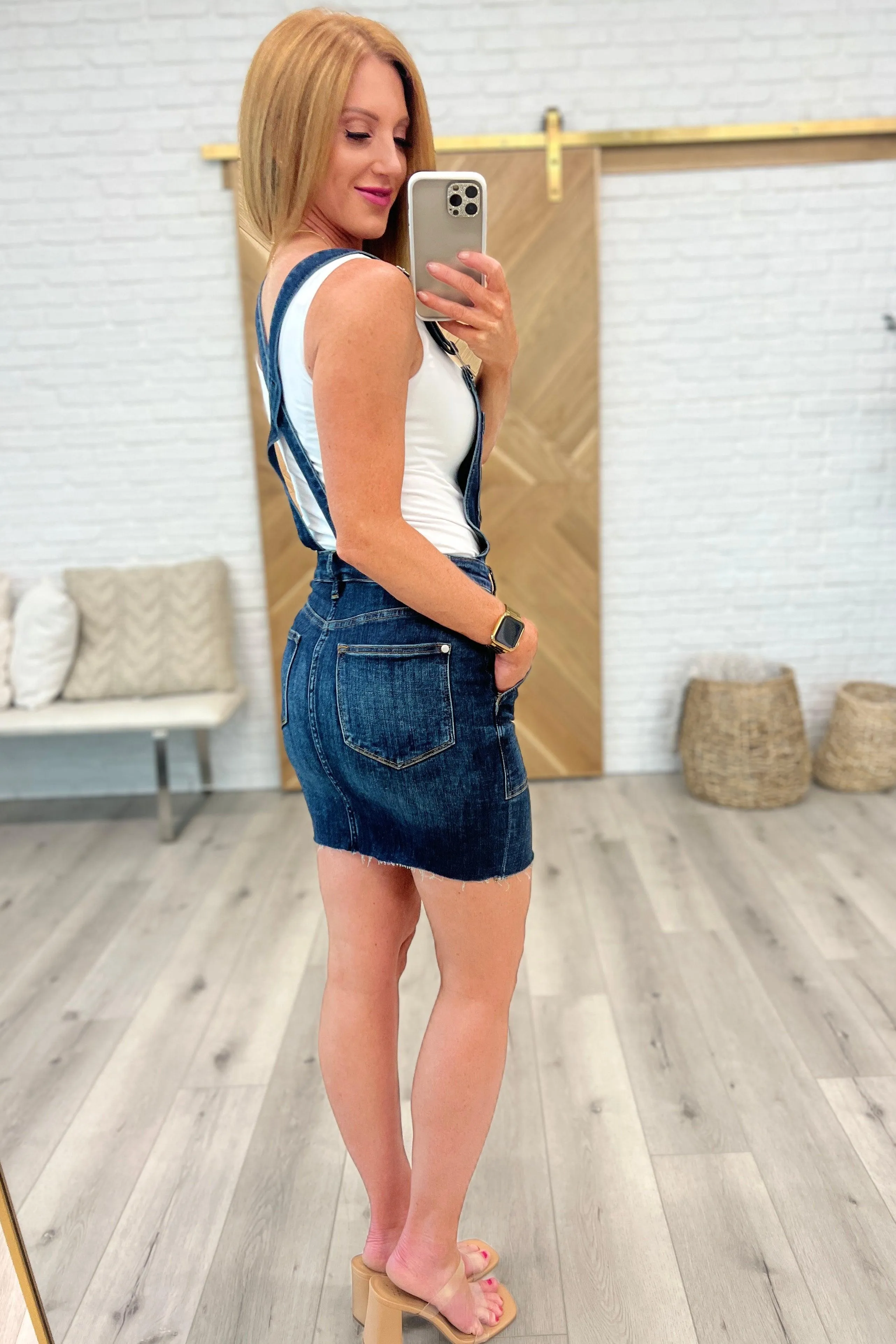 Hazel Blues® |  Agnes Denim Overall Dress