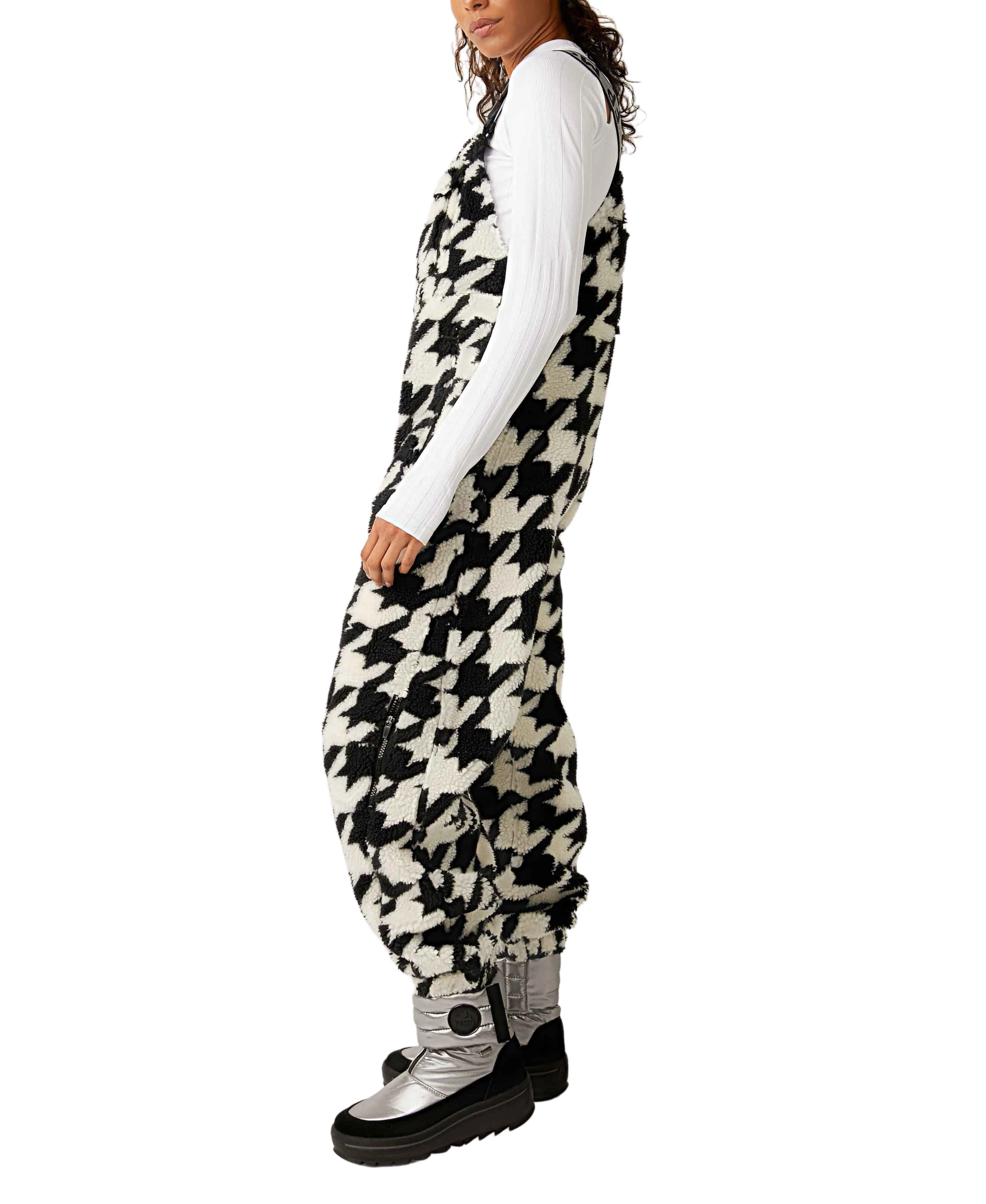 Hit the Slopes Salopette in Houndstooth