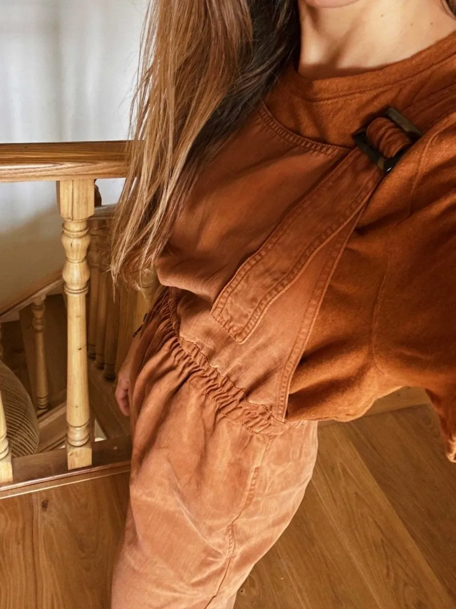 Hornos Overalls Umber Brown