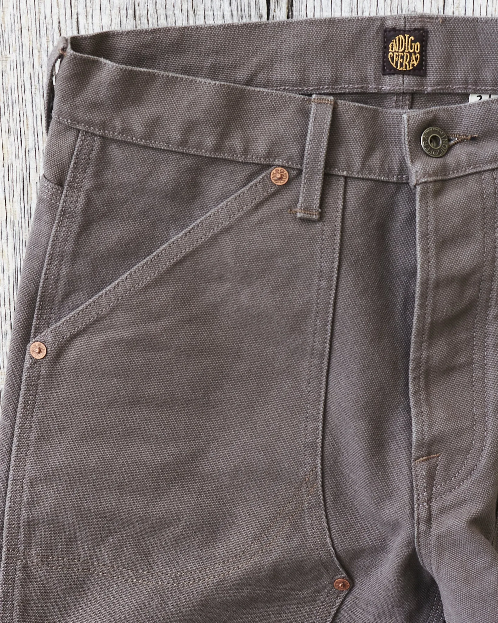 Indigofera Wendell Pants Smithson Canvas Warm Gray