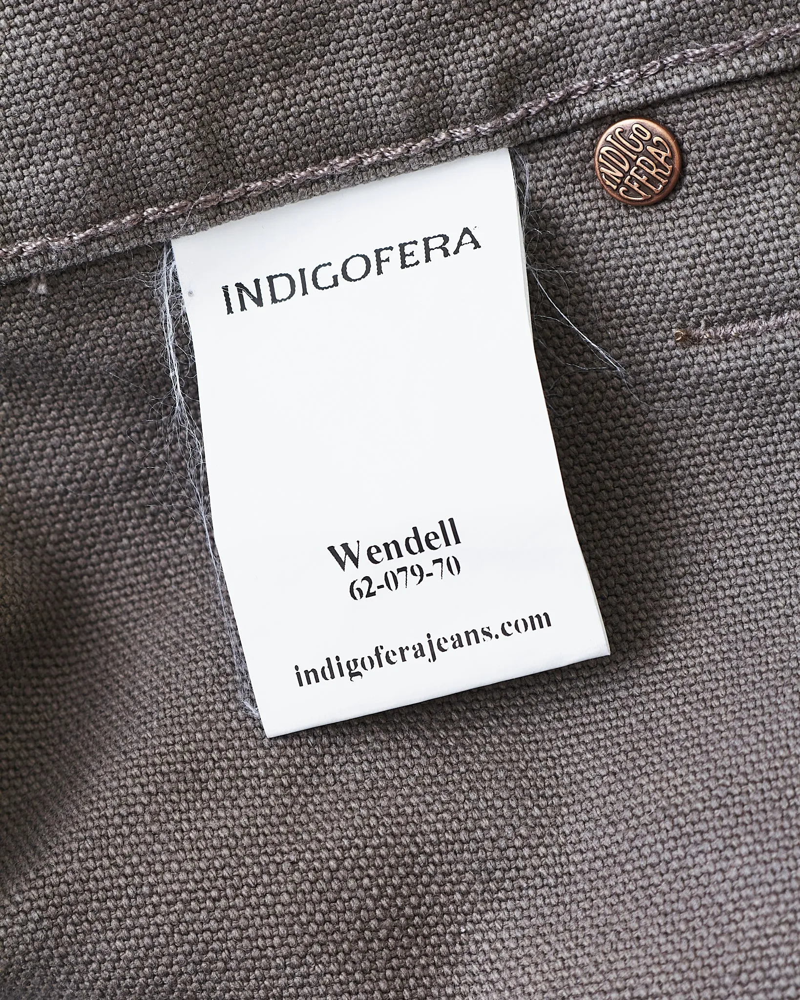 Indigofera Wendell Pants Smithson Canvas Warm Gray