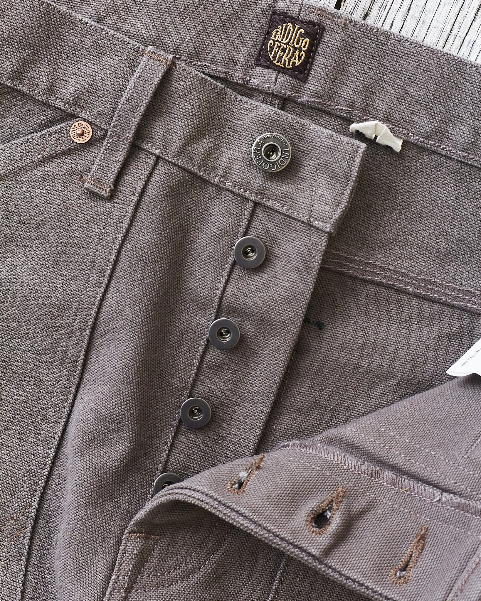 Indigofera Wendell Pants Smithson Canvas Warm Gray