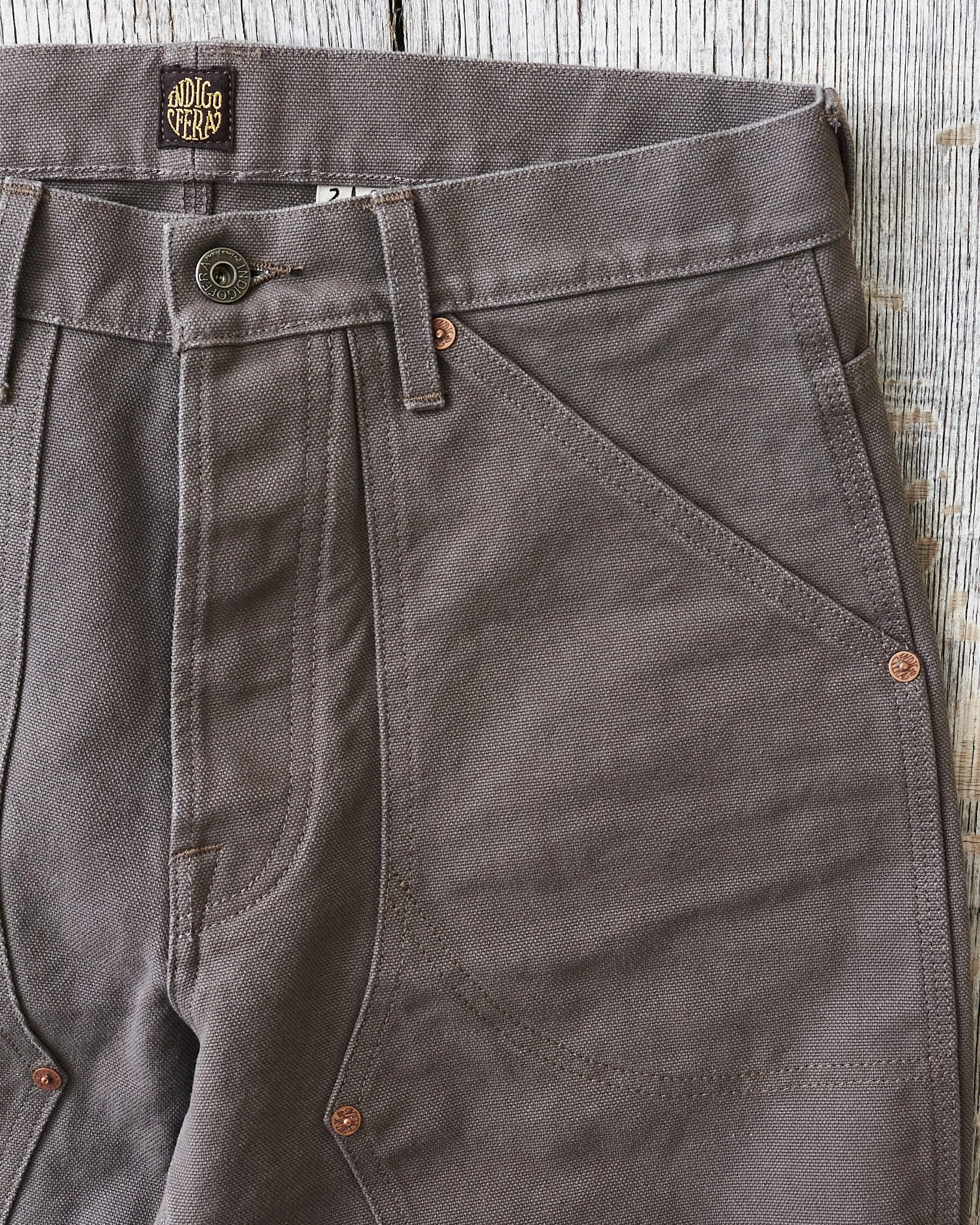 Indigofera Wendell Pants Smithson Canvas Warm Gray