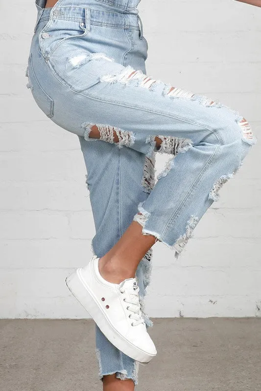 Insane Gene HEAVY DISTRESSED STRAIGHT FIT OVERALL