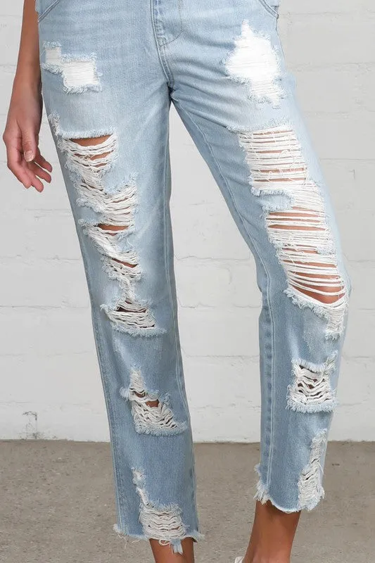 Insane Gene HEAVY DISTRESSED STRAIGHT FIT OVERALL