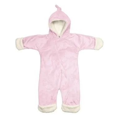 Iplay Soft & Snuggly Cuddlesuit Romper - Light Pink - S(6 months)