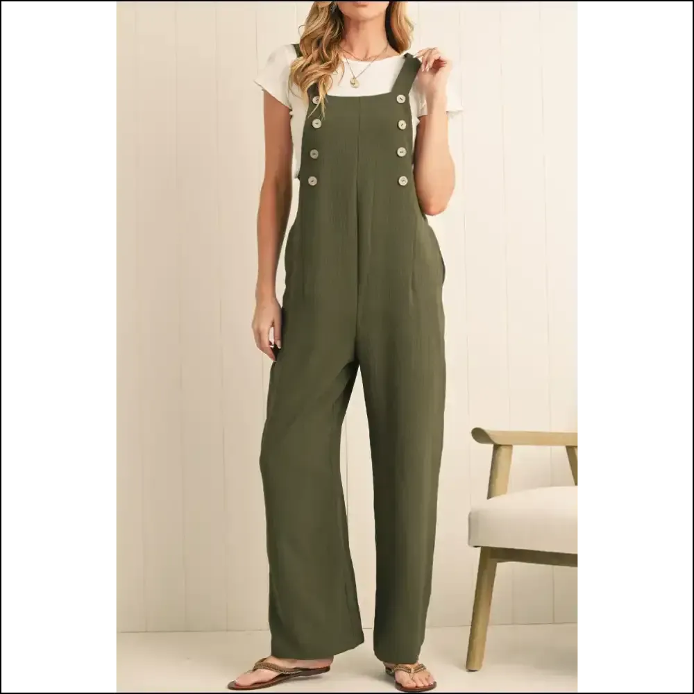 Jungle Green Overalls: Button Straight Leg? i Needful Things ! 🌿