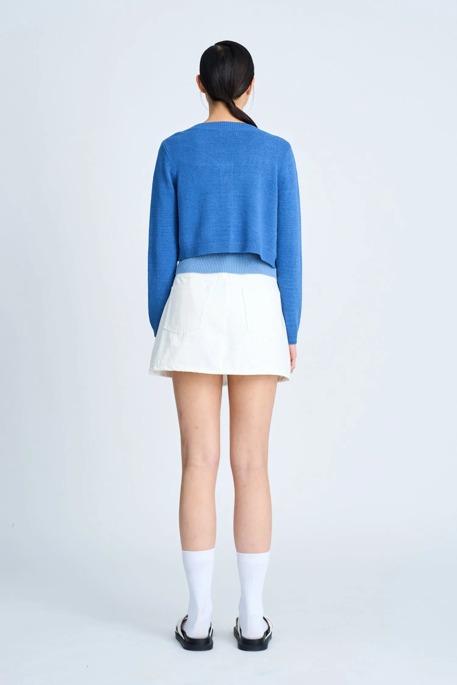 Knitted Camisole - Denim Blue