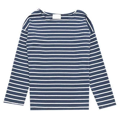 Ladies Casual Shirt Women's Red White Striped 3/4 sleeve Tops For Woman Crew Neck Bottoming Tee Shirt 11 Colors