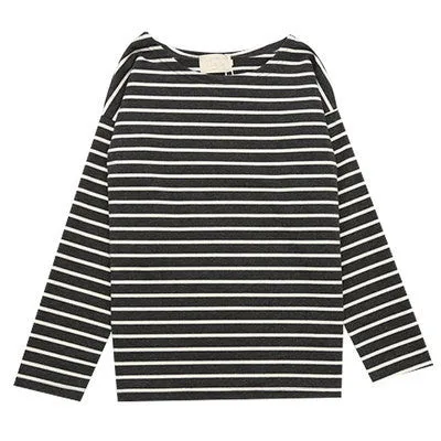 Ladies Casual Shirt Women's Red White Striped 3/4 sleeve Tops For Woman Crew Neck Bottoming Tee Shirt 11 Colors