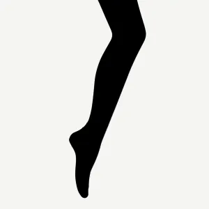 Lamington Merino Wool Tights - Textured Black