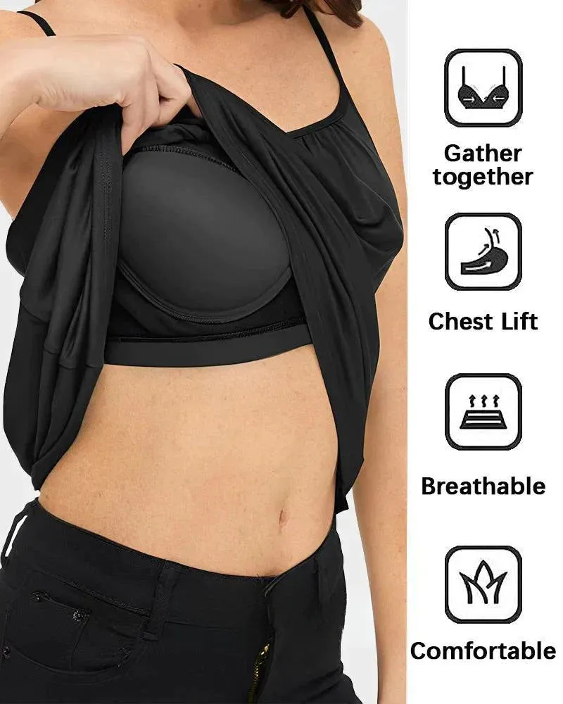 🏆LAST DAY SALE 49% OFF - Loose-fitting Tank Top With Built-in Bra