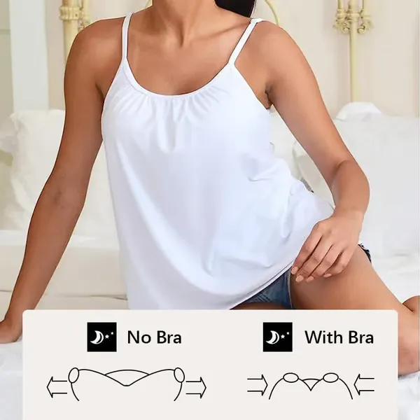 🏆LAST DAY SALE 49% OFF - Loose-fitting Tank Top With Built-in Bra