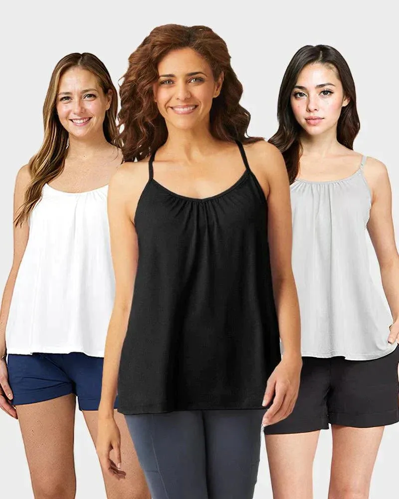 🏆LAST DAY SALE 49% OFF - Loose-fitting Tank Top With Built-in Bra