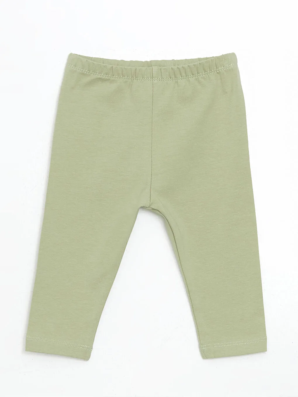 LCW baby Green Crew Neck Floral Girl Blouse and Leggings 2-Pack