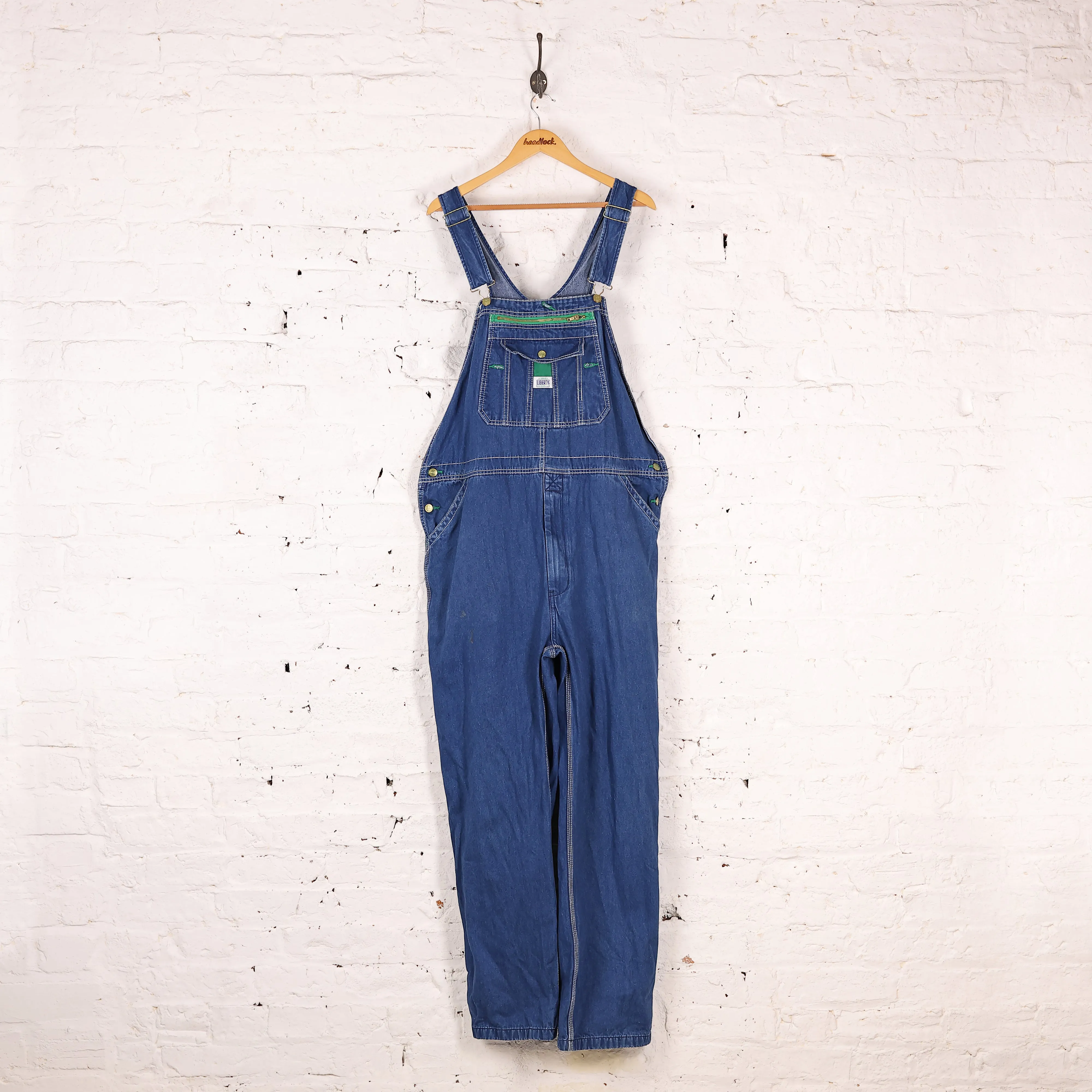 Liberty Denim Dungarees Overalls - Blue - XL