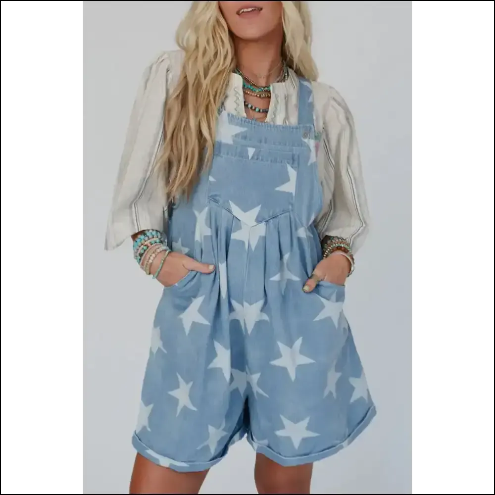 Light Blue Star Romper: Prepare for Liftoff! 🚀👖 Needful Things