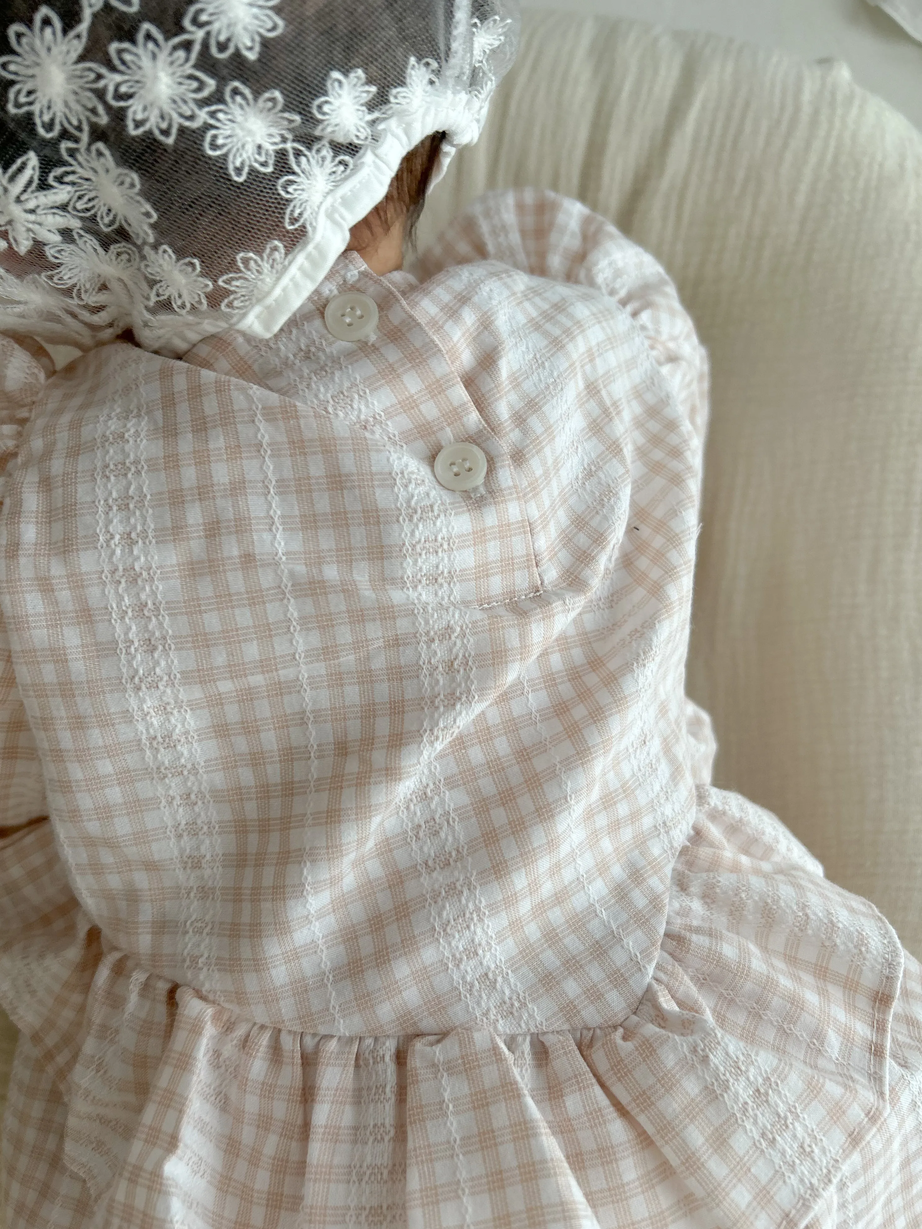 Lilou check rompers