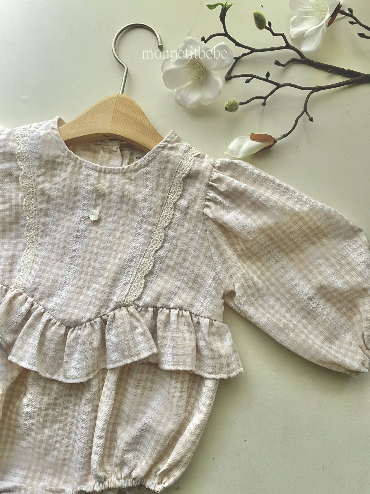 Lilou check rompers