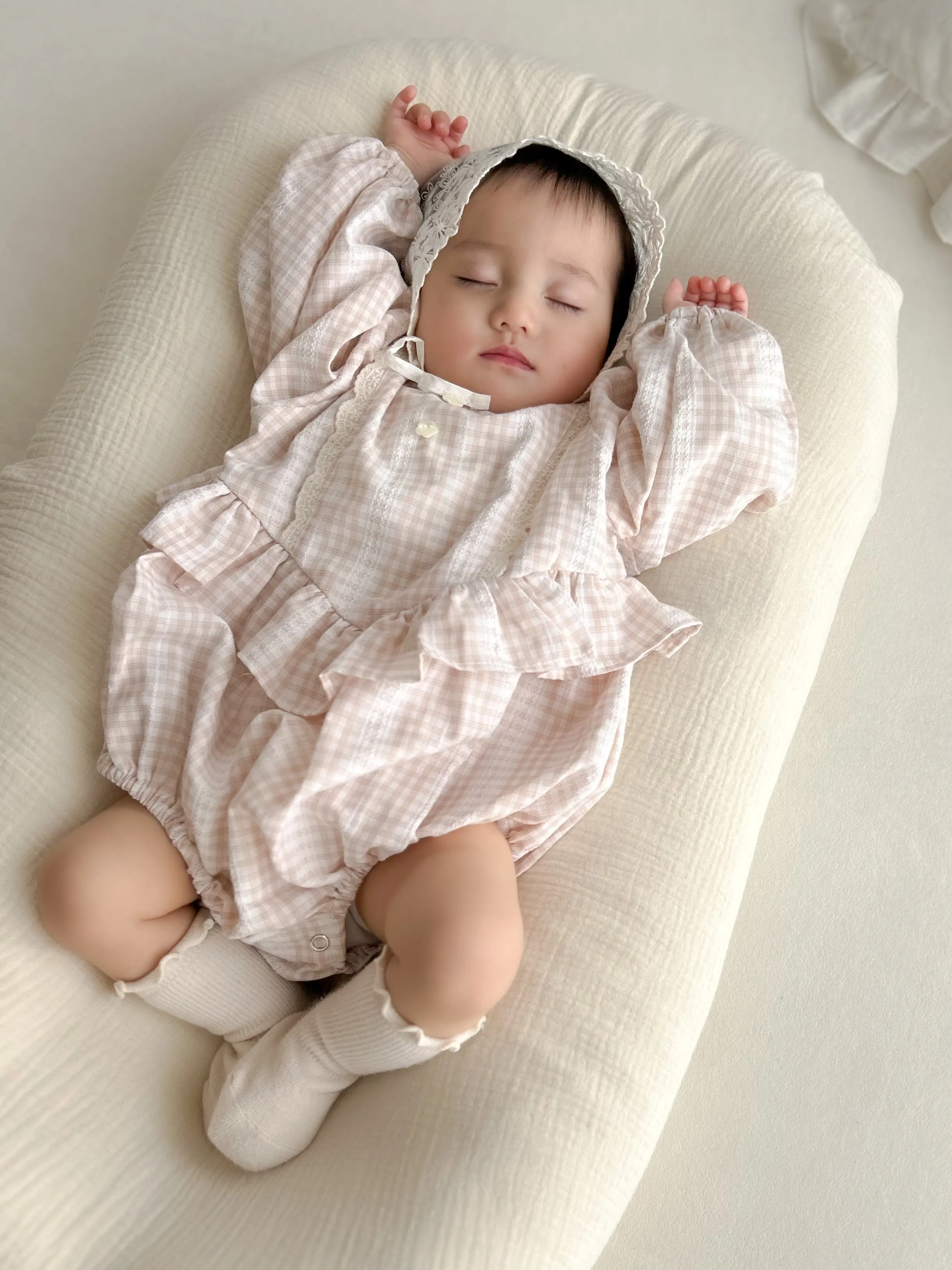 Lilou check rompers