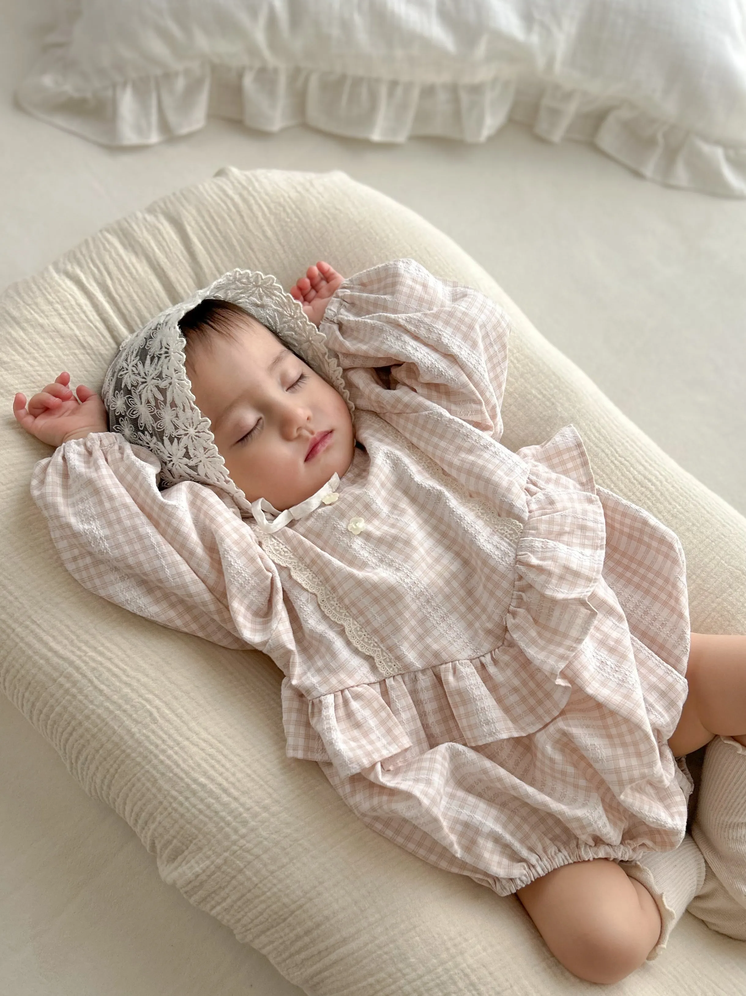 Lilou check rompers