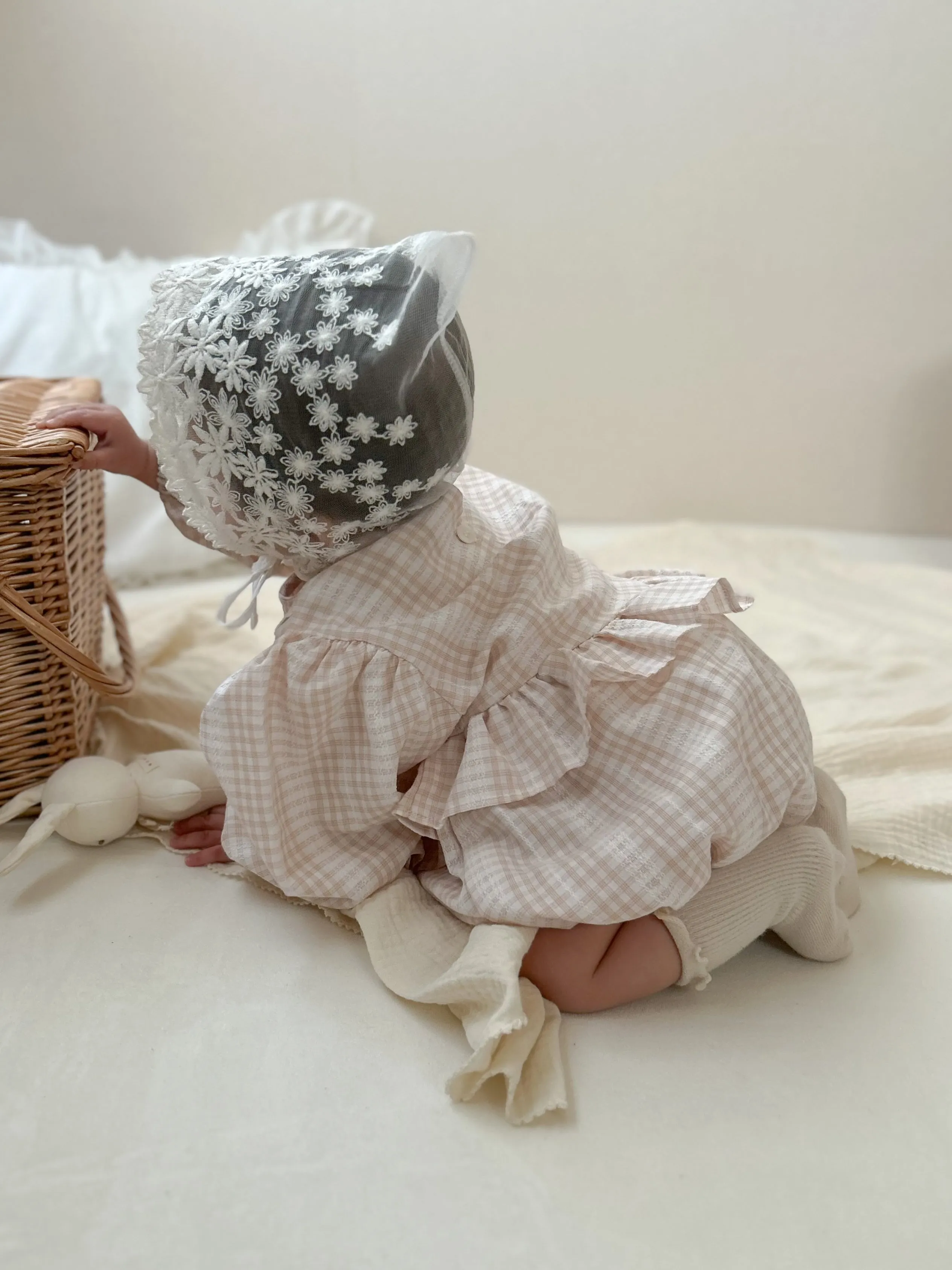 Lilou check rompers