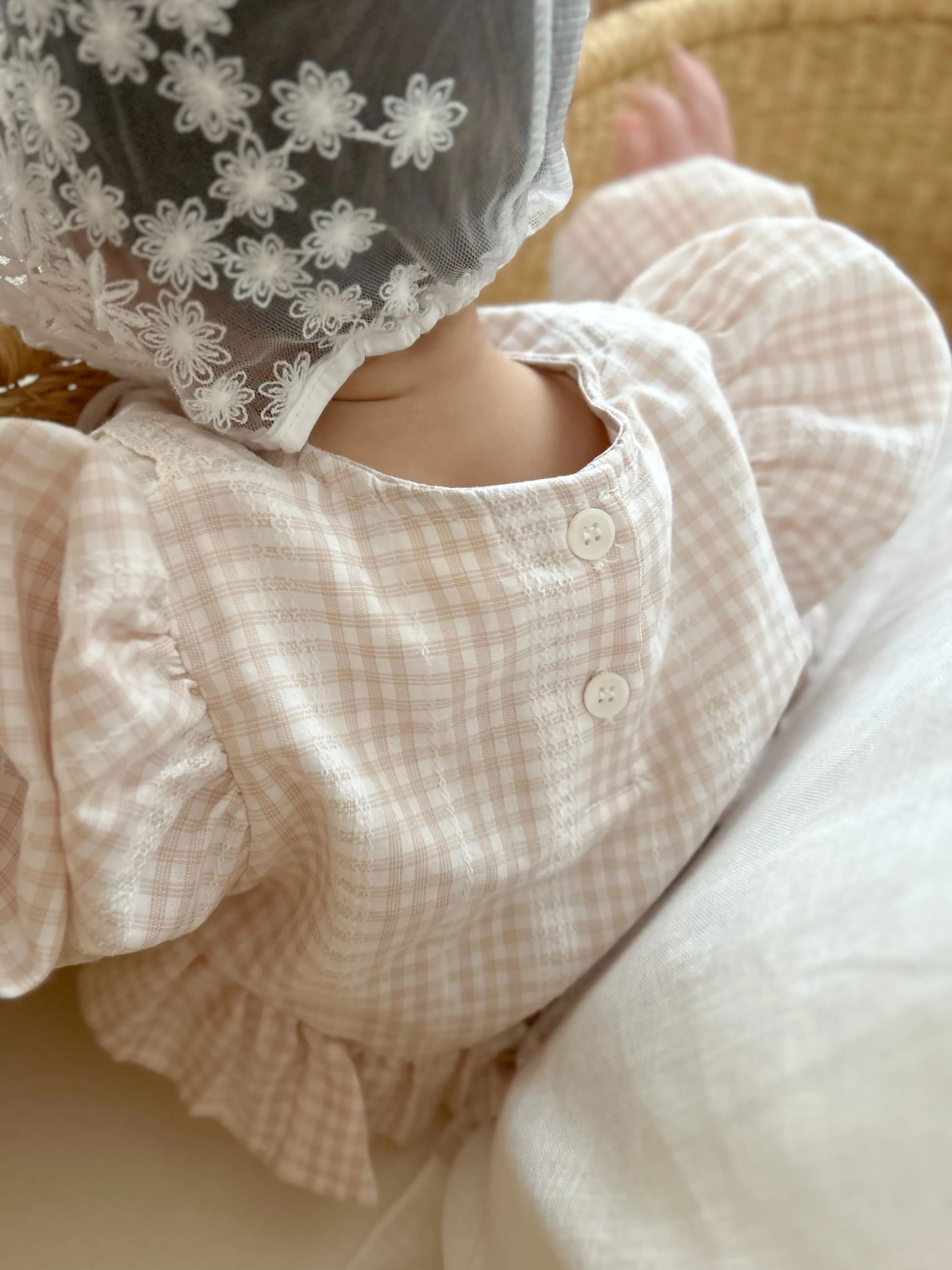 Lilou check rompers