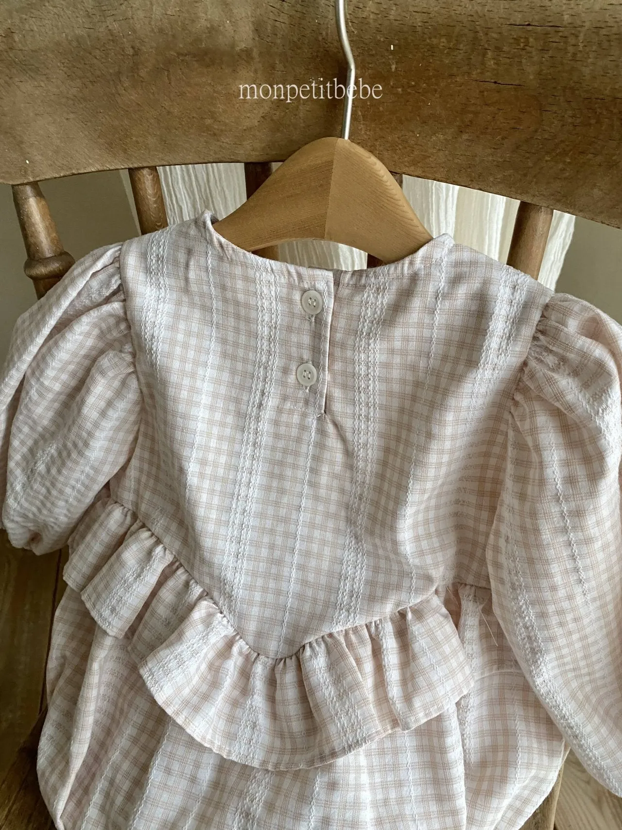 Lilou check rompers