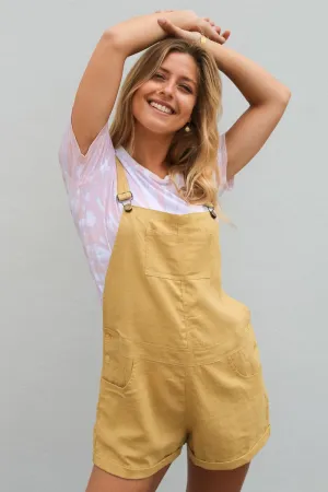 Linen Overalls Honey