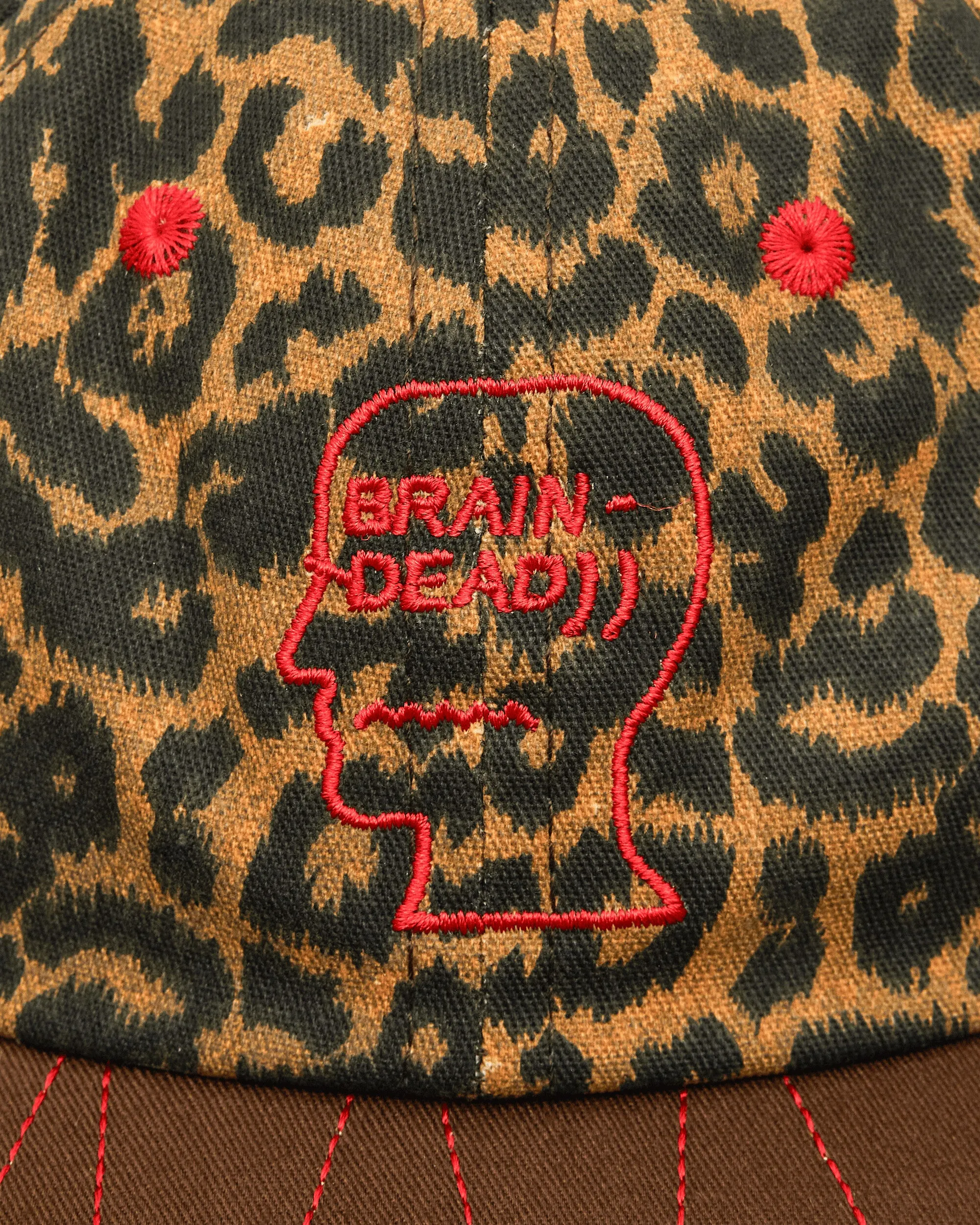 Logohead Long Brim Hat Leopard