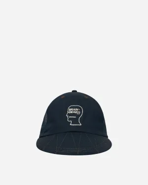 Logohead Mesh Long Brim Hat Navy