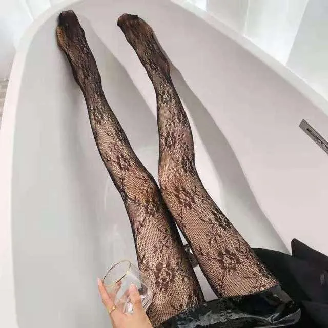 Long Hollow Out Sexy Pantyhose Tights Fishnet Stockings Club Party Hosiery