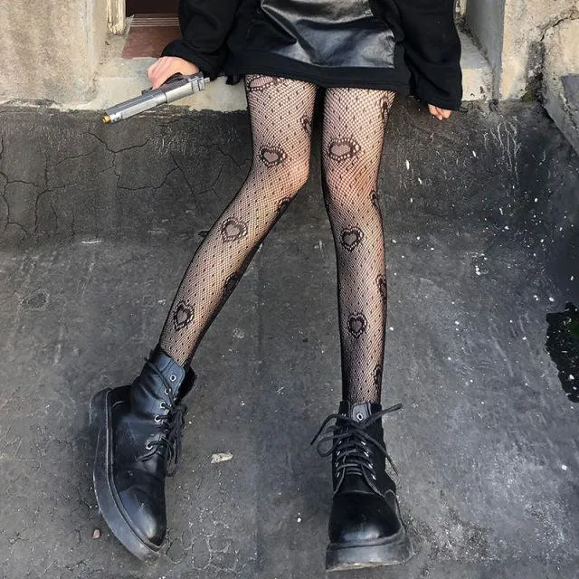Long Hollow Out Sexy Pantyhose Tights Fishnet Stockings Club Party Hosiery