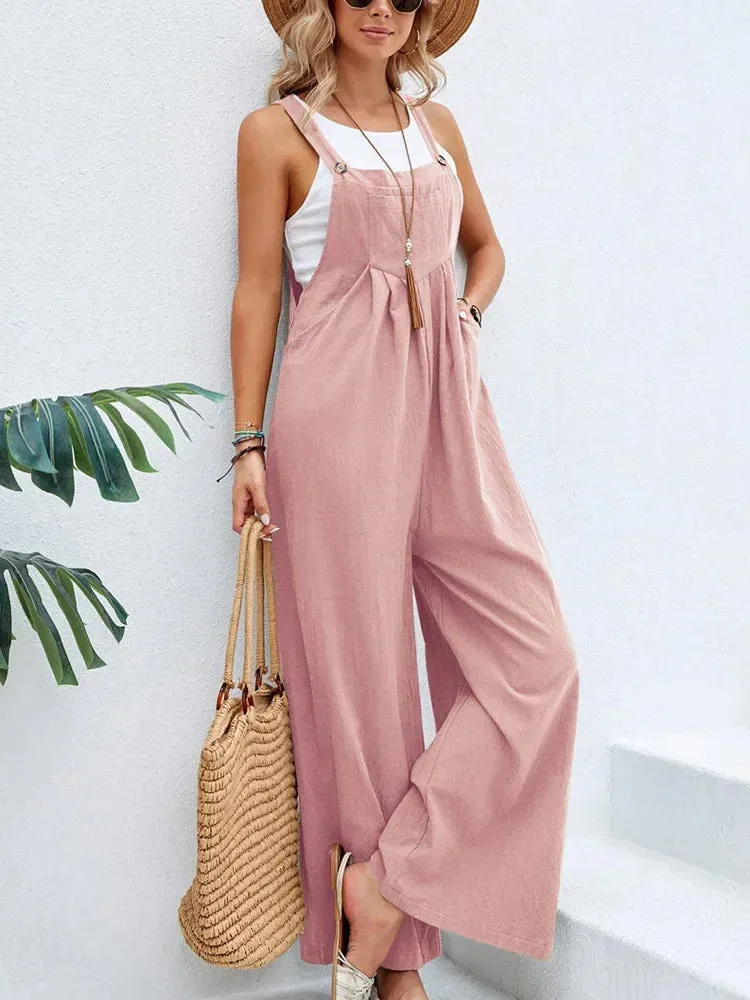 Loose Fit Wide Leg Baggy Overalls Jumpsuit