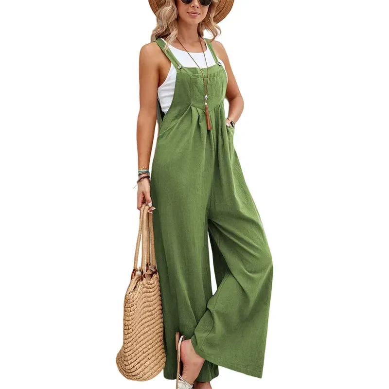 Loose Fit Wide Leg Baggy Overalls Jumpsuit