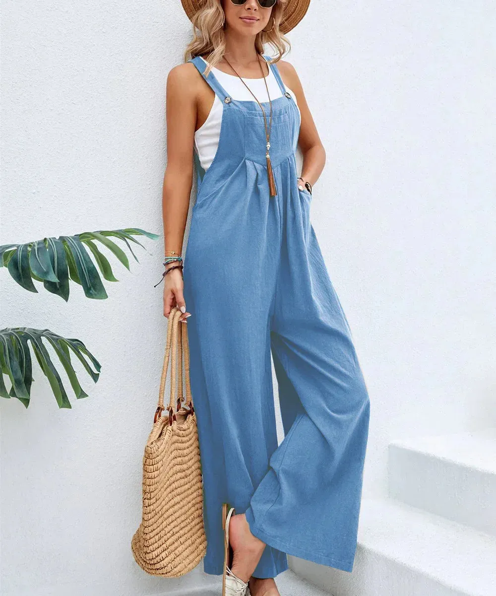 Loose Fit Wide Leg Baggy Overalls Jumpsuit