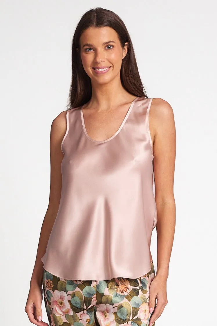 Love & Lustre Mono Silk Camisole - Dusk Pink