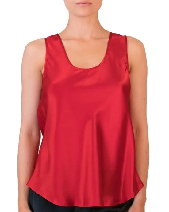 Love & Lustre Mono Silk Camisole - Red