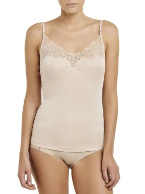 Love & Lustre Silk Jersey Lace Camisole - Petal