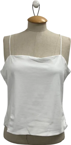 MANGO White Cami Top UK L