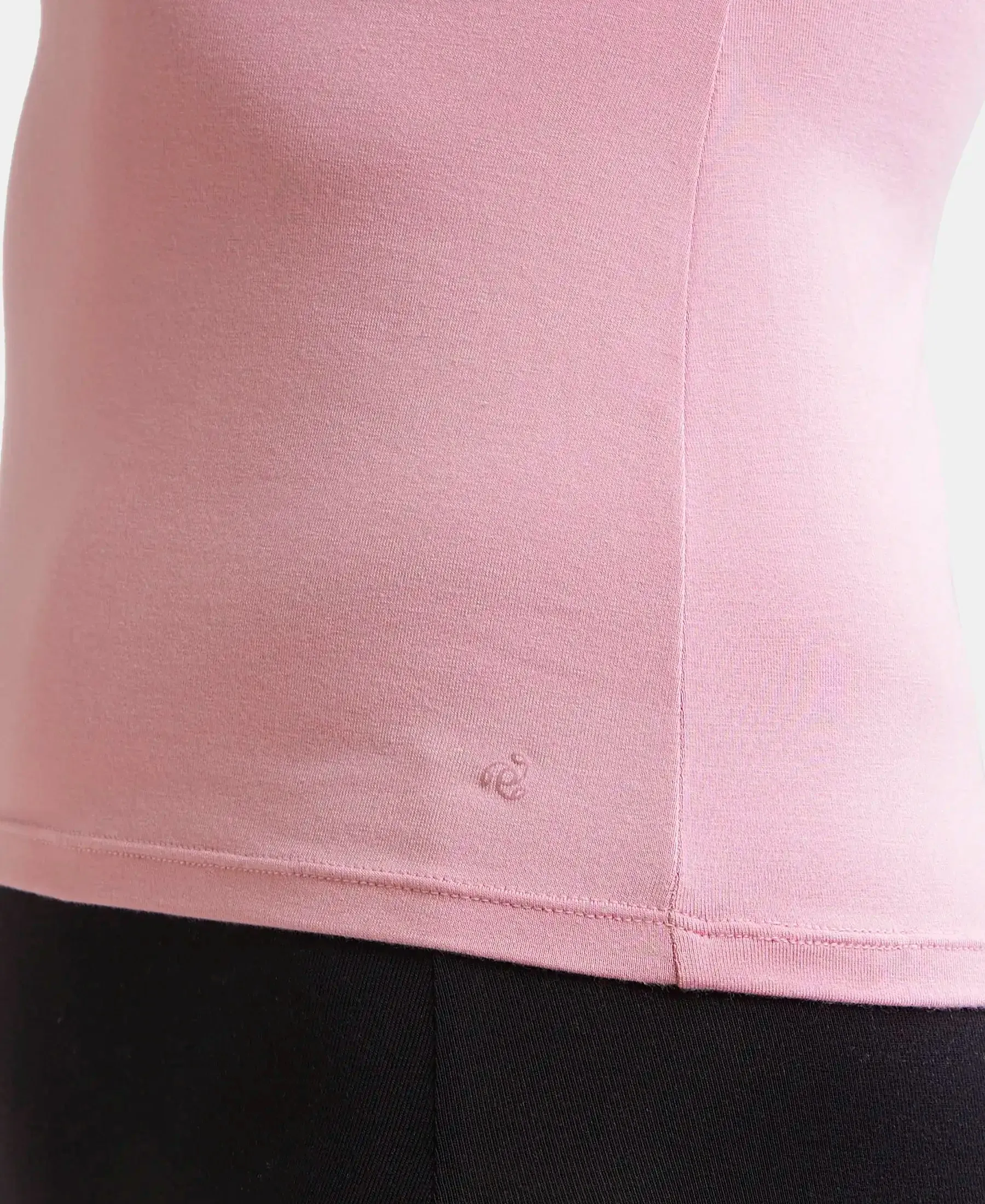 Micro Modal Elastane Stretch Camisole with Adjustable Straps and StayFresh Treatment - Cashmere Rose
