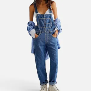 Monacogents | Y2K Denim Overalls Jumpsuit